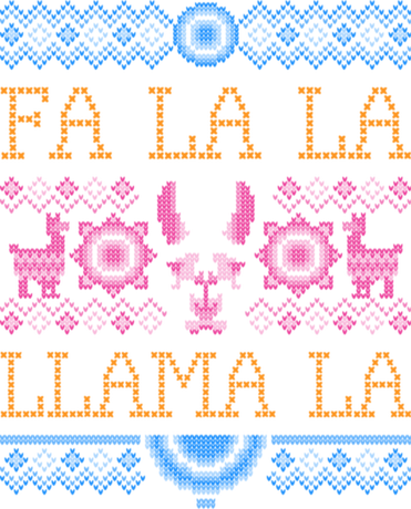 Nadruk Fa la la llama la - Przód