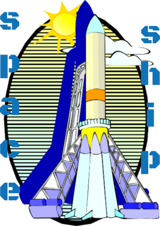 Nadruk Space ship - Przód