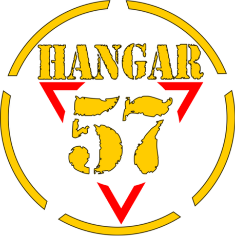 Nadruk Hangar 57 -  logo - Przód